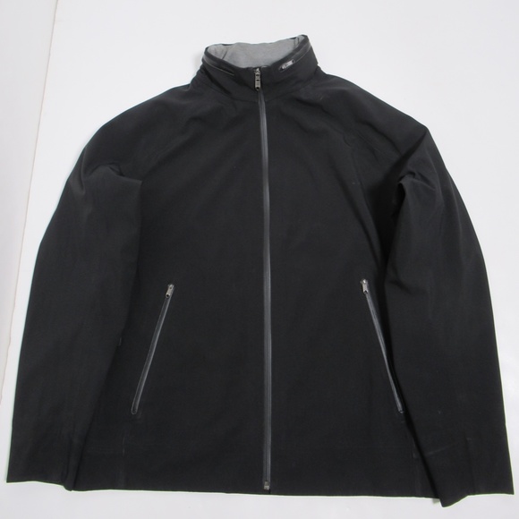 Lululemon Furtive Jacket Black / Heathered Slate / Black Size XL Water-Resistant - Picture 1 of 12